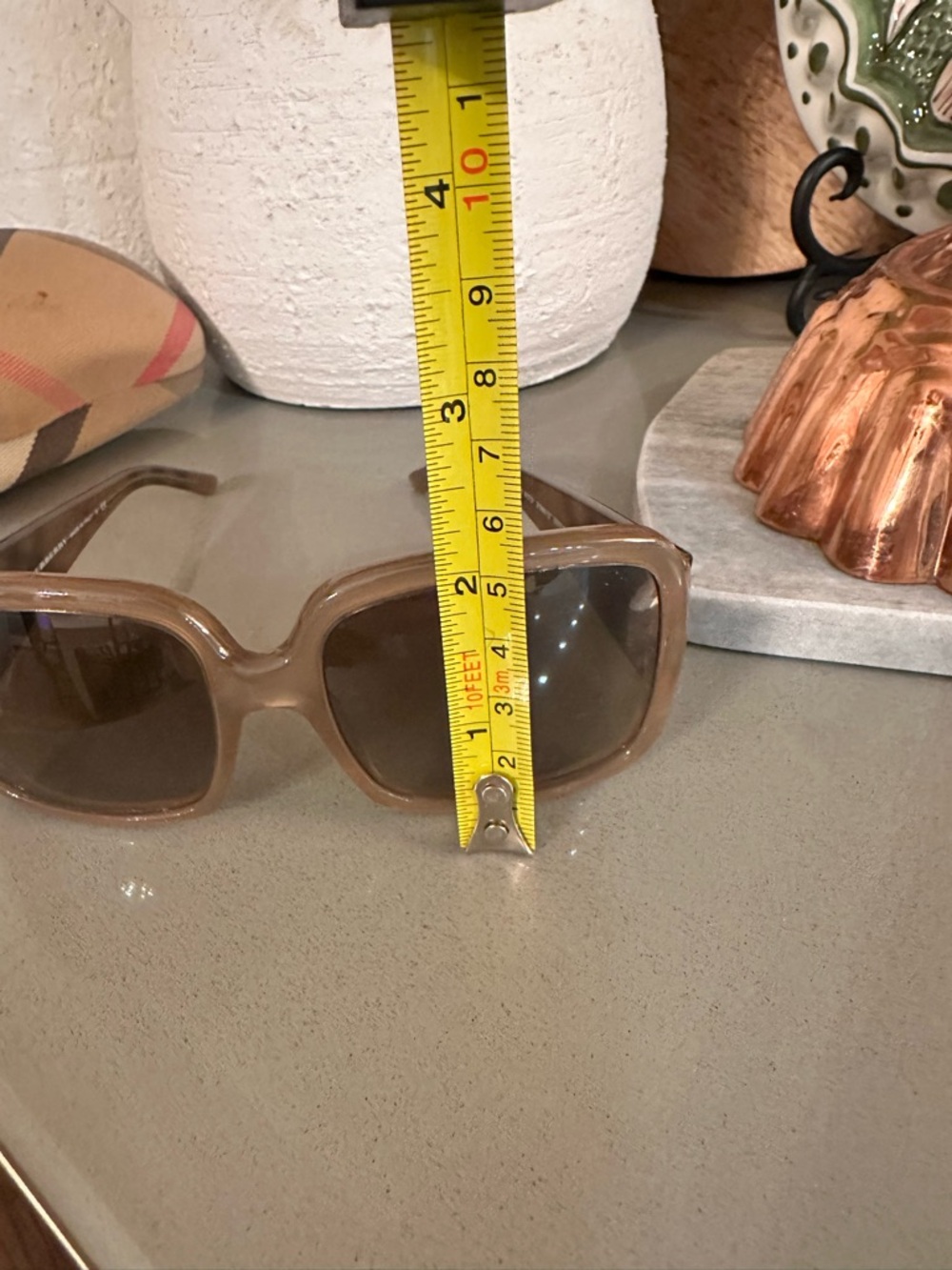 Burberry Brown Translucent Oversized Square Sunglasses - Picture 5 of 11